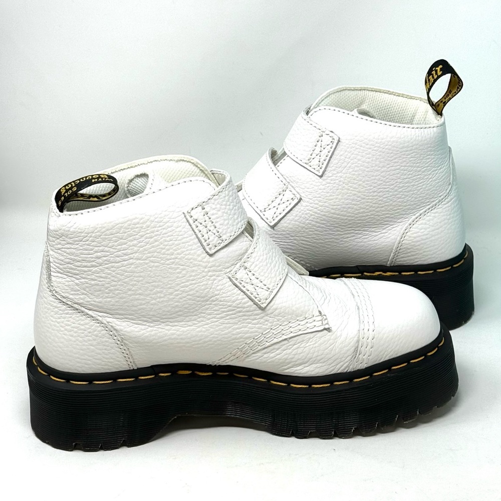 Dr. Martens Devon Flower white Buckle Boots. - Picture 8 of 13